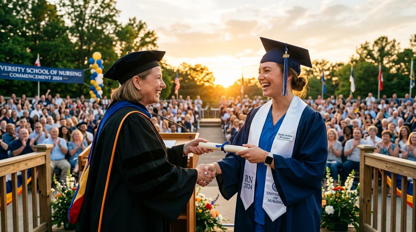 Graduation for the latest nurse class of 2024